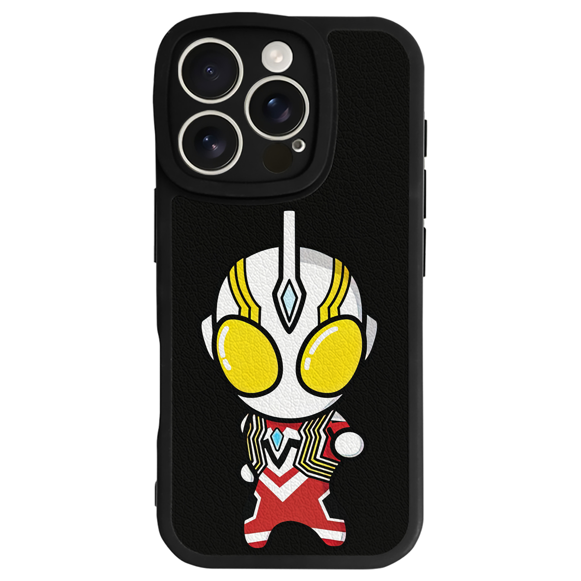 （画像用） ウルトラマン Ultraman 【iPhone 16シリーズ対応】シリコンスマホケース（レザー調） 材質：シリコン